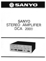 Sanyo DCA-200 - Schematic 